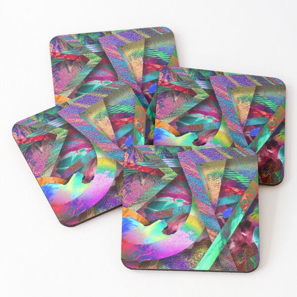 Item preview, colorful collage of curious textures 5 designed and sold by chambergambit.