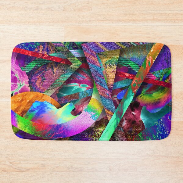 Item preview, colorful collage of curious textures 5 designed and sold by chambergambit.