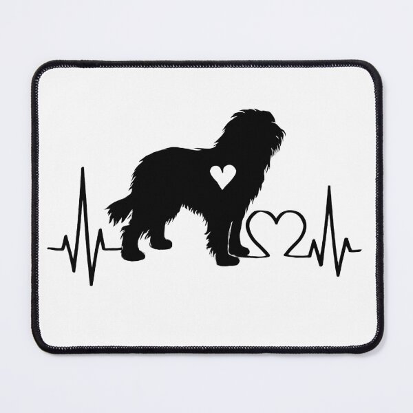 Item preview, Dutch Schapendoes EKG Line Minimalist Silhouette – Dog Lover Design designed and sold by GoodyPaws.