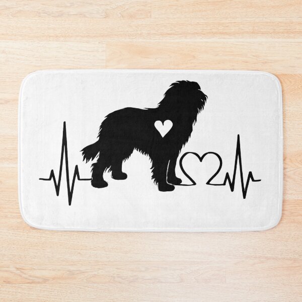 Item preview, Dutch Schapendoes EKG Line Minimalist Silhouette – Dog Lover Design designed and sold by GoodyPaws.