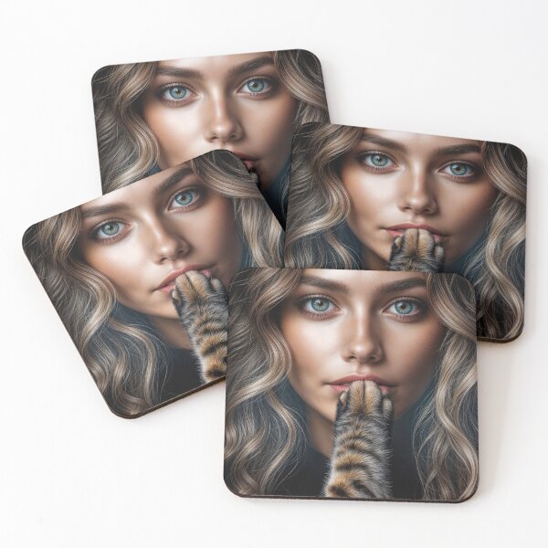 Item preview, Cat Silencing a Woman designed and sold by Maria Dryfhout.