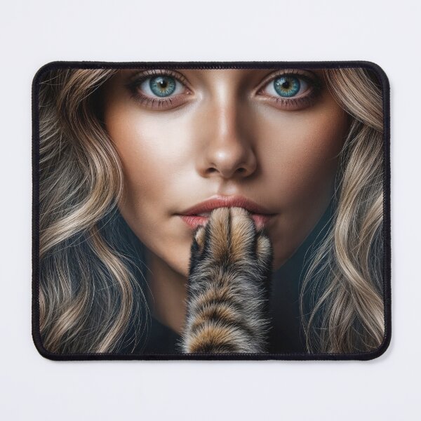 Item preview, Cat Silencing a Woman designed and sold by Maria Dryfhout.