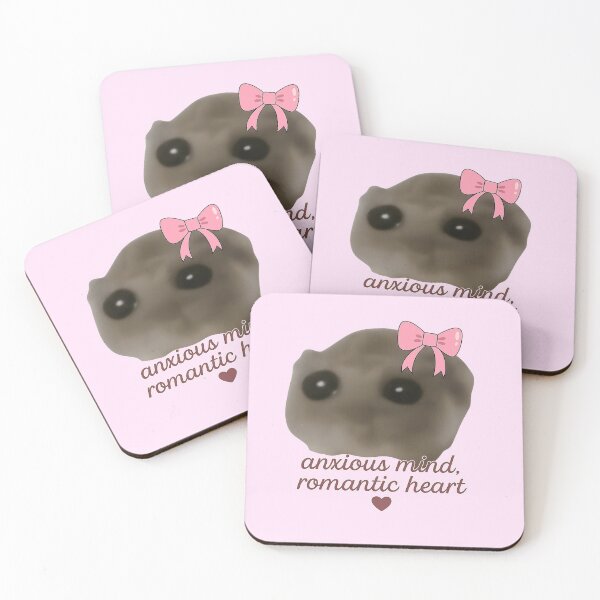 Item preview, Sad Hamster Anxious Mind Romantic Heart designed and sold by ArtByEvelina.