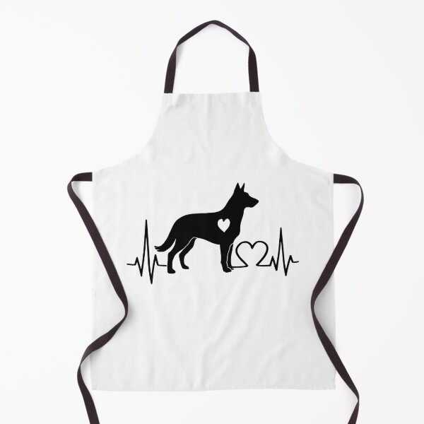 Item preview, Dutch Shepherd EKG Line Minimalist Silhouette – Dog Lover Design designed and sold by GoodyPaws.