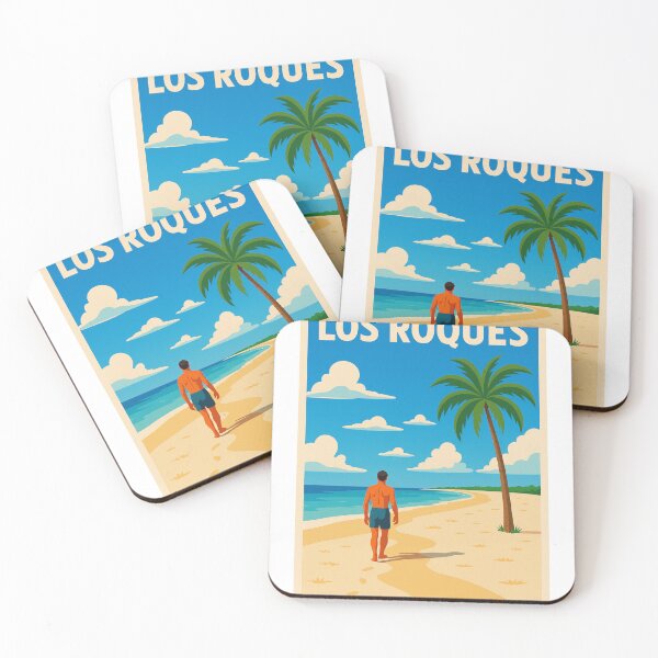 Item preview, Los Roques, Venezuela | Póster vintage estilizado designed and sold by Tyboutik.