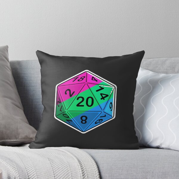Item preview, Polysexual Pride d20 designed and sold by PaintbrushPixel.