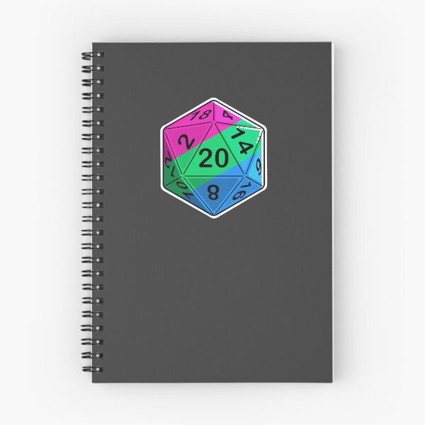 Item preview, Polysexual Pride d20 designed and sold by PaintbrushPixel.