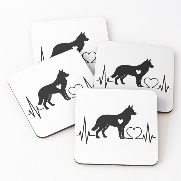 Item preview, Saarlooswolfhond EKG Line Minimalist Silhouette – Dog Lover Design designed and sold by GoodyPaws.
