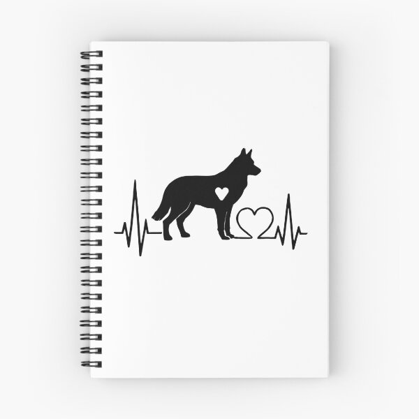 Item preview, Saarlooswolfhond EKG Line Minimalist Silhouette – Dog Lover Design designed and sold by GoodyPaws.