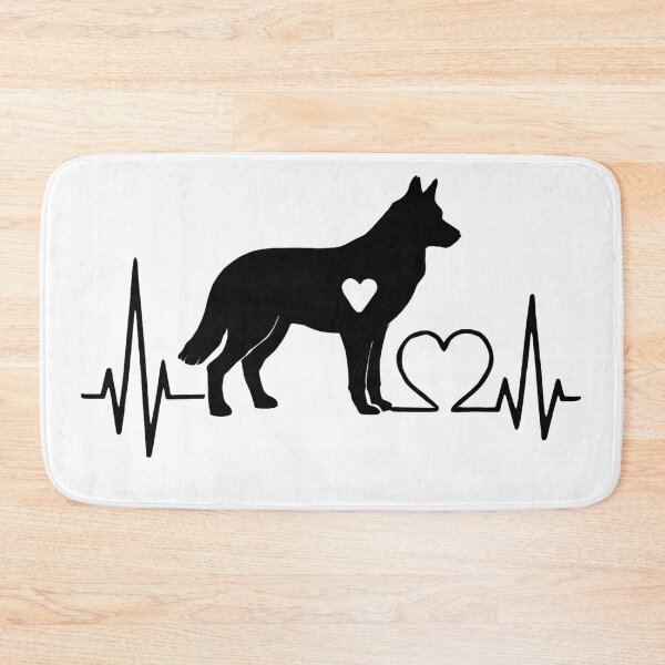 Item preview, Saarlooswolfhond EKG Line Minimalist Silhouette – Dog Lover Design designed and sold by GoodyPaws.