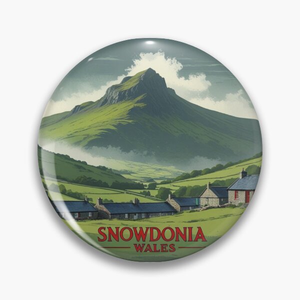 Item preview, Snowdonia National Park Poster - Wales Retro Print designed and sold by StormArte.