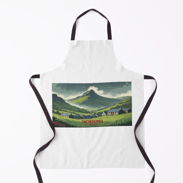 Item preview, Snowdonia National Park Poster - Wales Retro Print designed and sold by StormArte.