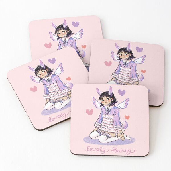 Item preview, Lovely Bunny has bunny ears, angel wings, and a soft heart.  designed and sold by strawbunnylychee.