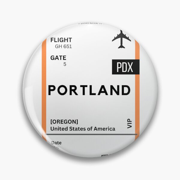 Item preview, Portland, Oregon Airplane Boarding pass designed and sold by RoamInk.