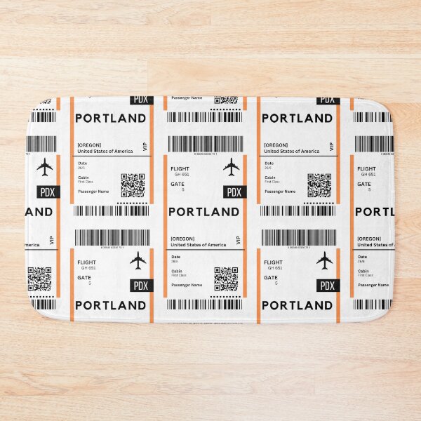 Item preview, Portland, Oregon Airplane Boarding pass designed and sold by RoamInk.