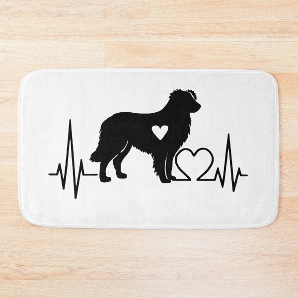 Item preview, Australian Shepherd EKG Line Minimalist Silhouette – Dog Lover Design designed and sold by GoodyPaws.