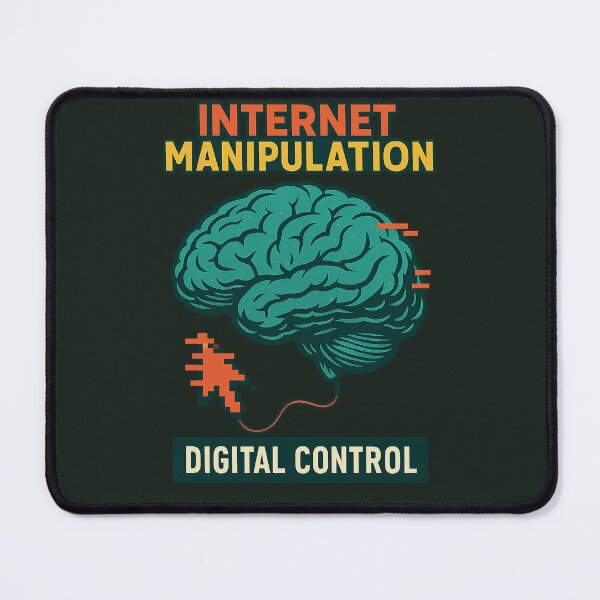 Item preview, Internet Manipulation – Glitch Brain, Digital Control, Dystopian Tech Art designed and sold by niksy.
