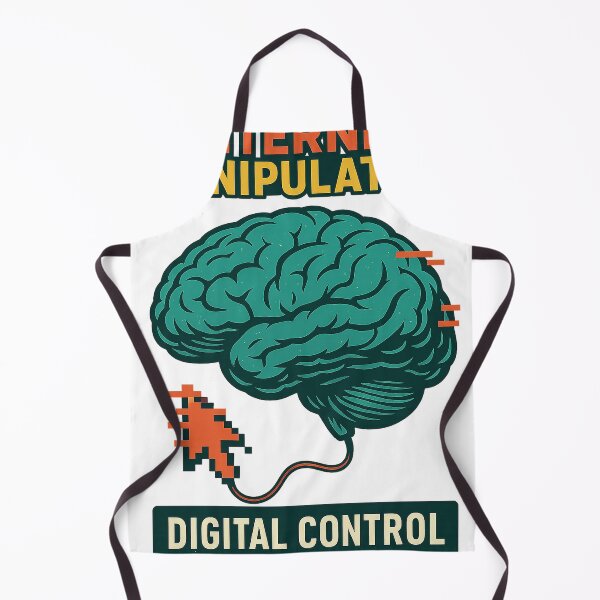 Item preview, Internet Manipulation – Glitch Brain, Digital Control, Dystopian Tech Art designed and sold by niksy.