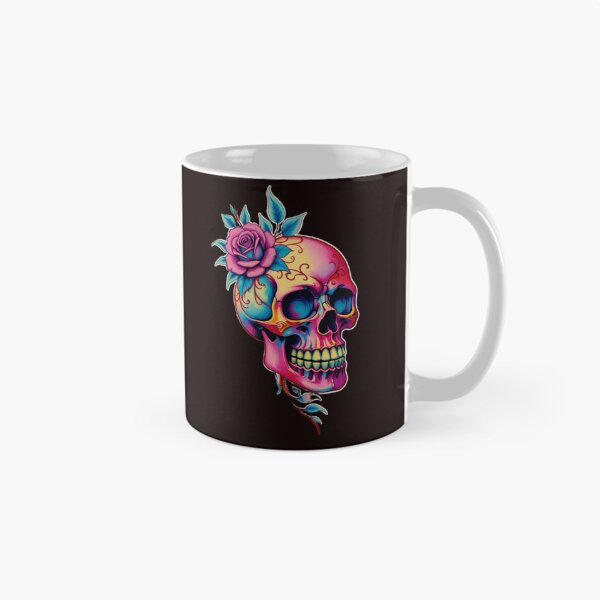 Artikelvorschau, Groovy Totenkopf und Rose entworfen und verkauft von Designs by Me.