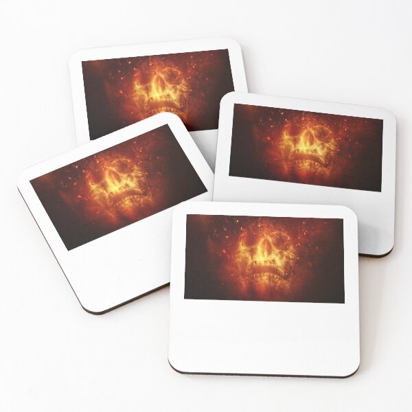 Item preview, Burning Skull with Fire Flames designed and sold by snurx.
