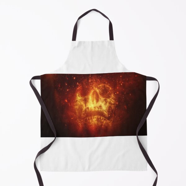 Item preview, Burning Skull with Fire Flames designed and sold by snurx.