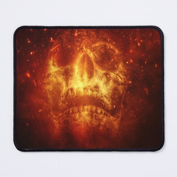 Item preview, Burning Skull with Fire Flames designed and sold by snurx.