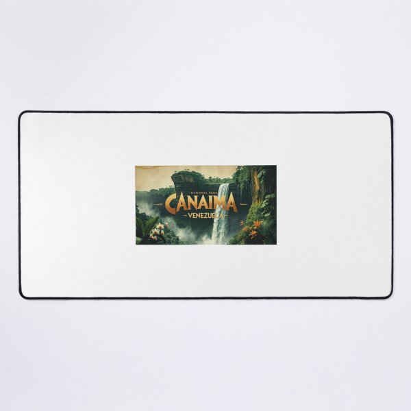 Item preview, Canaima Venezuela retro design with waterfall and tepuis designed and sold by StormArte.