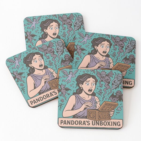 Item preview, Funny Pandora Cartoon Mythical Chaos designed and sold by Shoot-The-Moon.