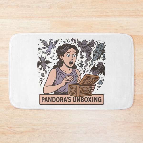 Item preview, Funny Pandora Cartoon Mythical Chaos designed and sold by Shoot-The-Moon.