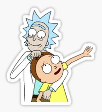 Ricky and mortu Sticker