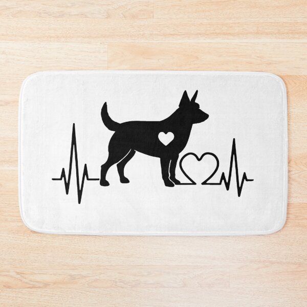 Item preview, Australian Cattle Dog EKG Line Minimalist Silhouette – Dog Lover Design designed and sold by GoodyPaws.