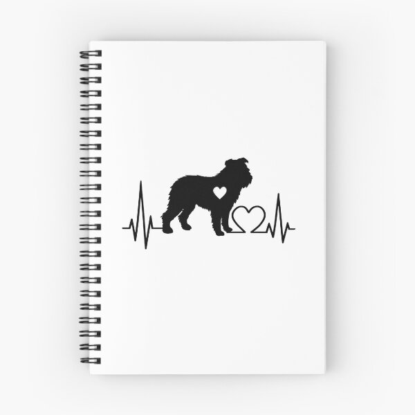 Item preview, Bouvier des Ardennes EKG Line Minimalist Silhouette – Dog Lover Design designed and sold by GoodyPaws.