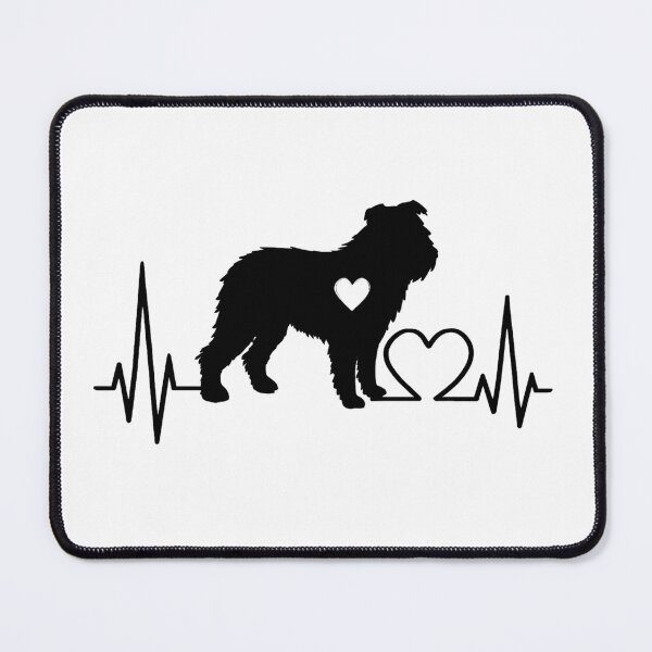 Item preview, Bouvier des Ardennes EKG Line Minimalist Silhouette – Dog Lover Design designed and sold by GoodyPaws.