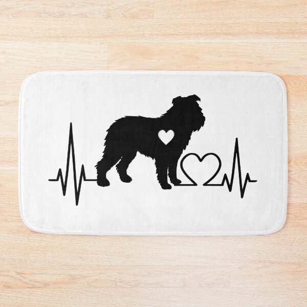 Item preview, Bouvier des Ardennes EKG Line Minimalist Silhouette – Dog Lover Design designed and sold by GoodyPaws.