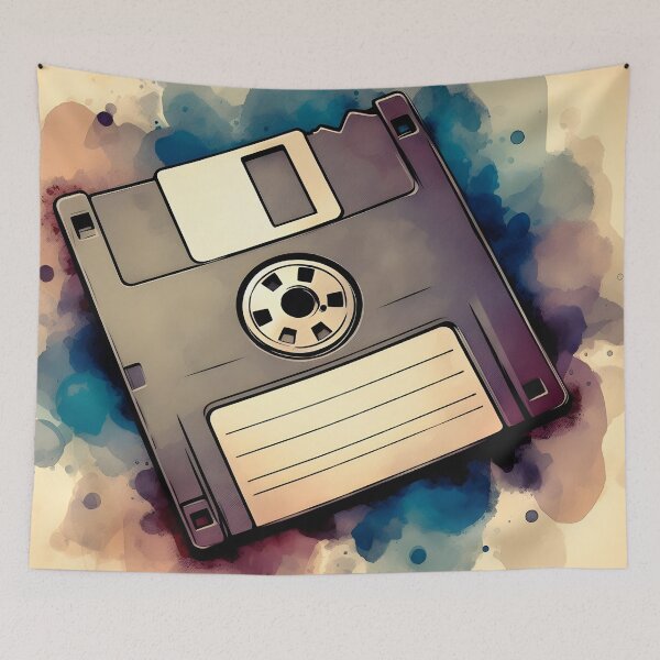 Item preview, Retro Tech Floppy Disk designed and sold by GraphicsClub.