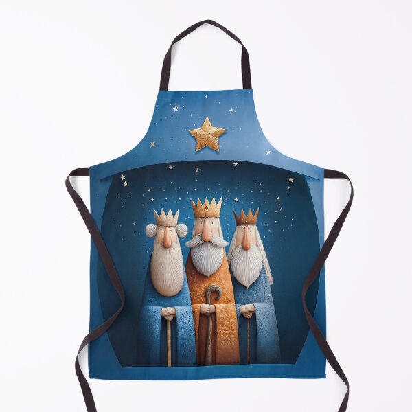 Item preview, Whimsical Three Wise Men beneath a starry sky designed and sold by AngelottiCR.