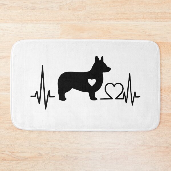 Item preview, Welsh Corgi Pembroke EKG Line Minimalist Silhouette – Dog Lover Design designed and sold by GoodyPaws.