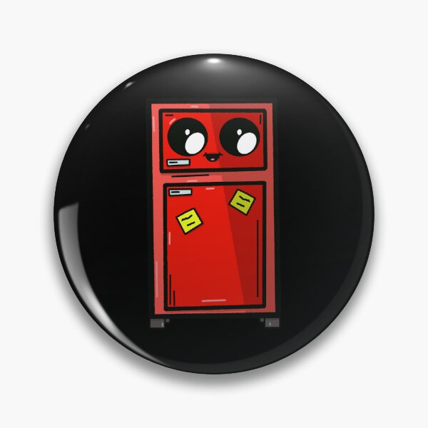 Item preview, CARTOON RED FRIDGE STICKER designed and sold by TheCartoonChaos.