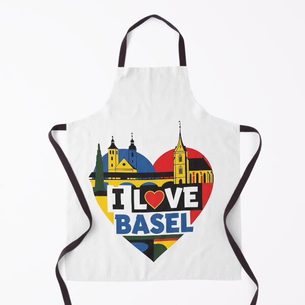 Item preview, I Love Basel Logo - Unique Cityscape Heart Design designed and sold by Sitred123.