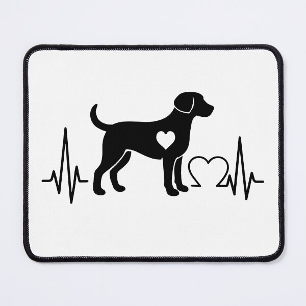 Item preview, Austrian Pinscher EKG Line Minimalist Silhouette – Dog Lover Design designed and sold by GoodyPaws.