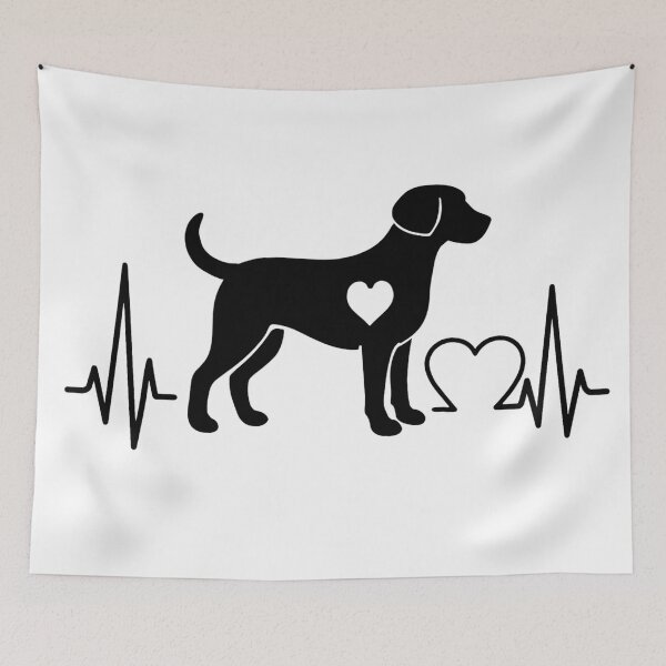Item preview, Austrian Pinscher EKG Line Minimalist Silhouette – Dog Lover Design designed and sold by GoodyPaws.