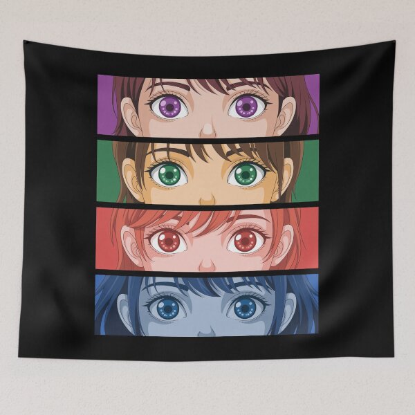 Artikelvorschau, Farbblock-Anime-Augen entworfen und verkauft von SignumShop.