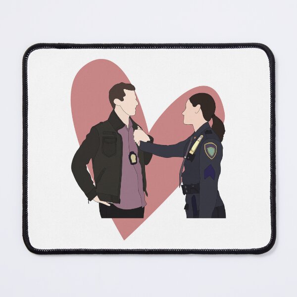 Item preview, Brooklyn nine nine - Jake Peralta and Amy Santiago  designed and sold by Bingeartstudio.