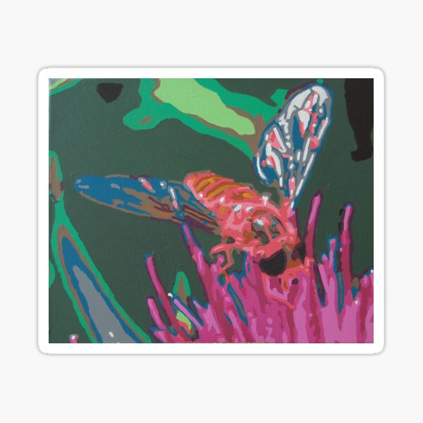 Insect and Flower Sticker