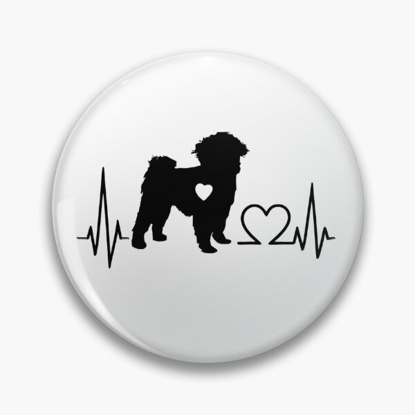 Item preview, Affenpinscher EKG Line Minimalist Silhouette – Dog Lover Design designed and sold by GoodyPaws.