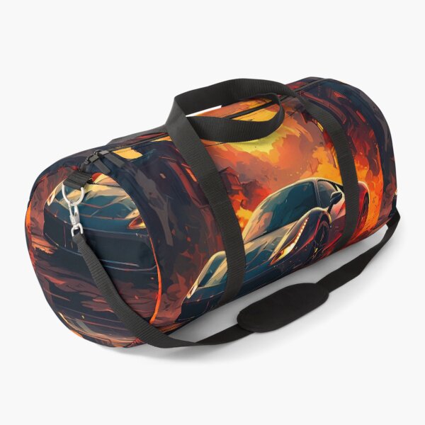 Item preview, Supercar Ignites City Streets at Fiery Sunset designed and sold by RevUpDesign.