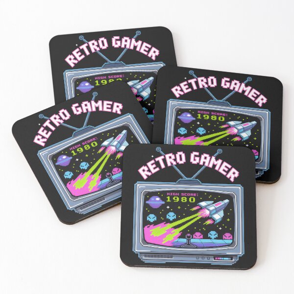 Item preview, Retro Gamer Pixel TV Space Shooter High Score designed and sold by Stickteez.