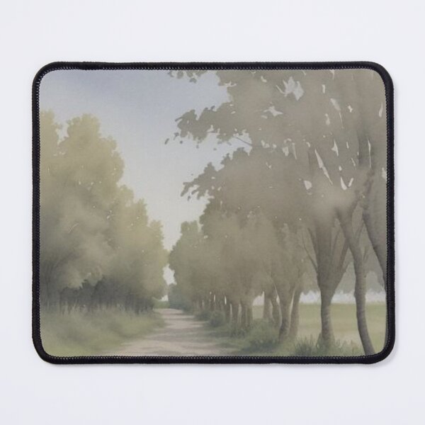 Item preview, Peaceful Country Road Lined with Trees Watercolor designed and sold by Uniquely Yours.