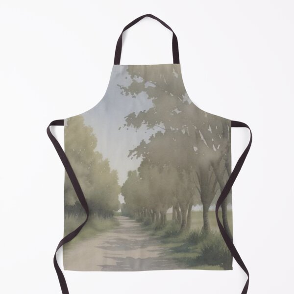 Item preview, Peaceful Country Road Lined with Trees Watercolor designed and sold by Uniquely Yours.