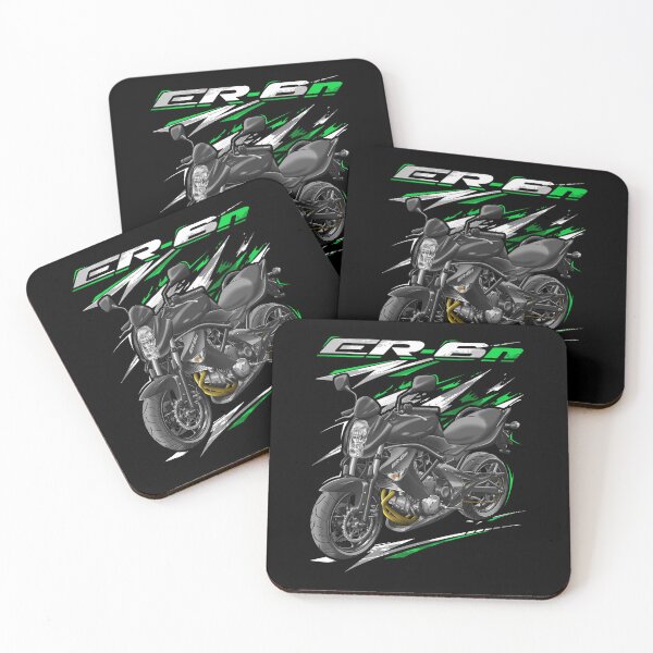 Item preview, Kawasaki ER-6N 2007-2008 (Metallic Diablo Black) for Motorcycle Riders designed and sold by MotoApparelHub.